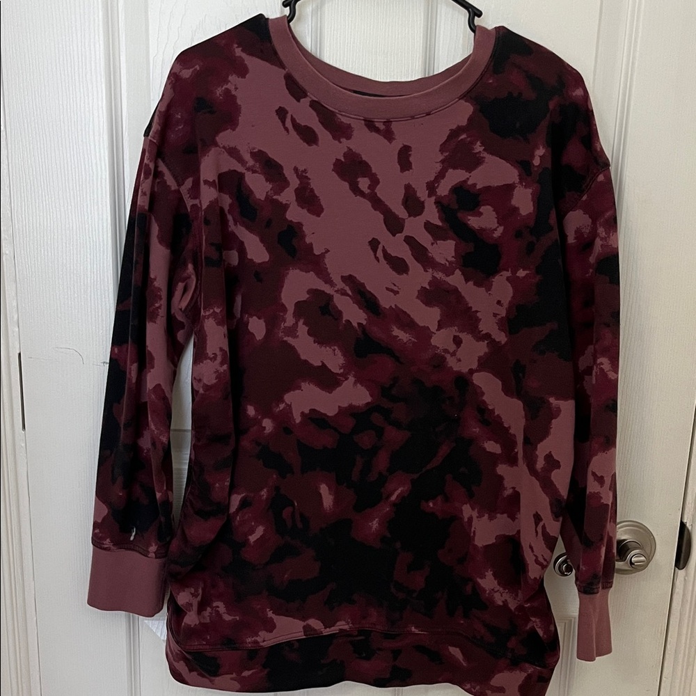 Isabel Maternity by Ingrid & Isabel Maroon Crewneck Sweatshirt